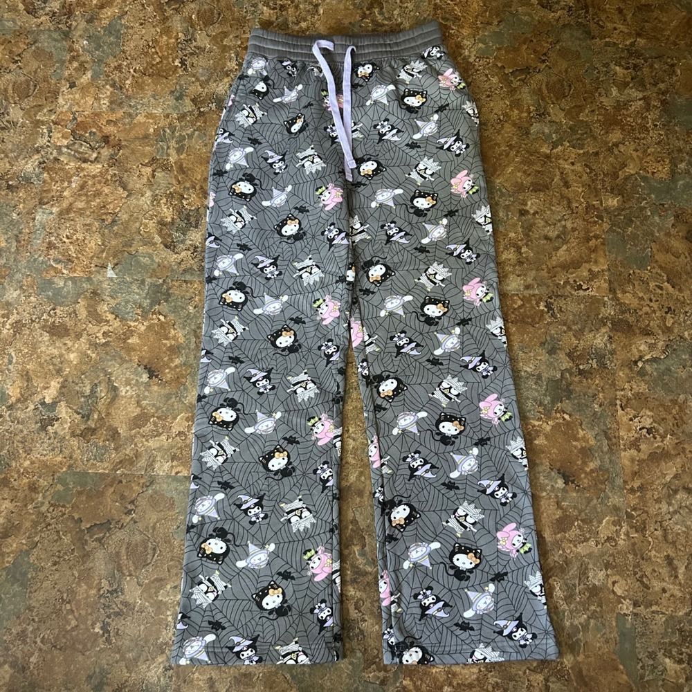 Hello Kitty And Friends Halloween Sweatpants Womens Size XS (0-2) Gray Pants